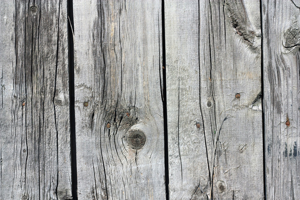 グレーの木製フェンスパネルの閉鎖 - 写真・画像