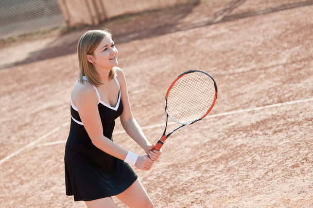 Tennis girl. - Φωτογραφία, εικόνα