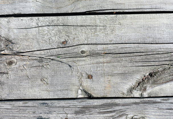Close up of gray wooden fence panels - Foto, Imagen