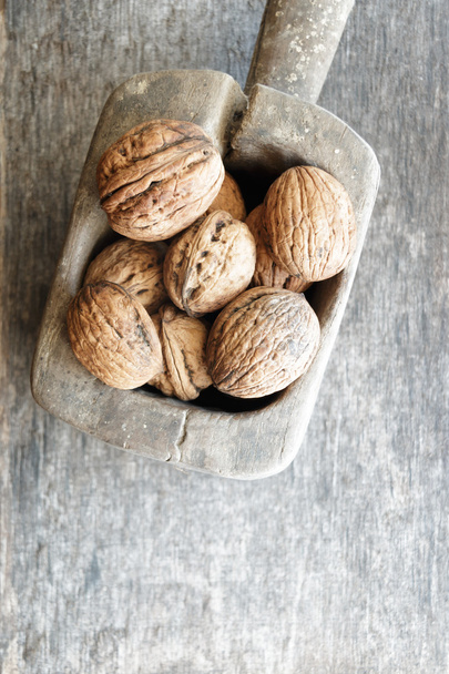 Food background, walnuts. - Foto, imagen