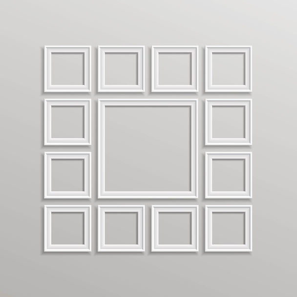 Vector Plantilla de marco de imagen en blanco Composición
 - Vector, imagen
