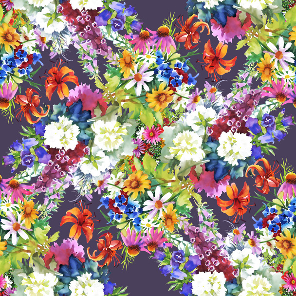 Garden floral pattern - Foto, Imagen