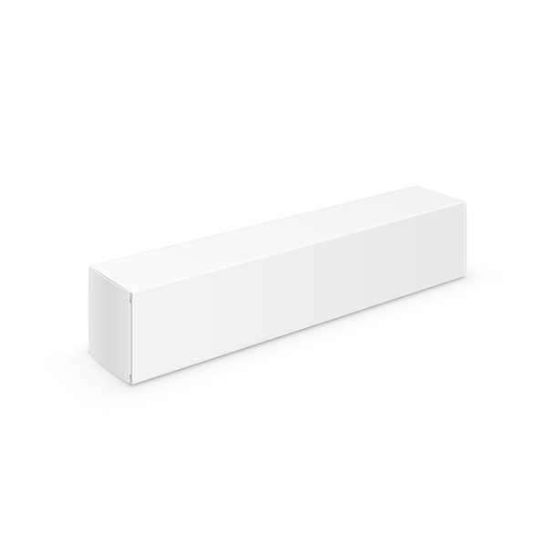 fehér üres csomagolás csomag pack fogkrém doboz - Vektor, kép