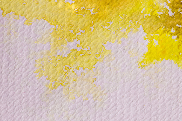 su renk resim üzerine suluboya kağıt dokusu kadar Hires kapatın  - Fotoğraf, Görsel