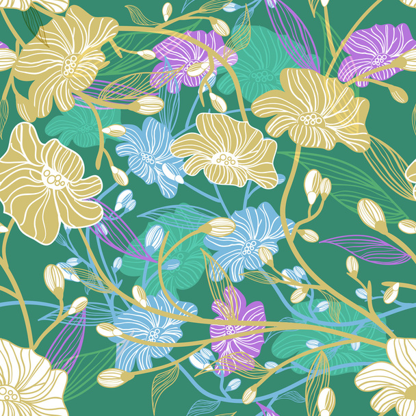 Floral pattern - Вектор,изображение