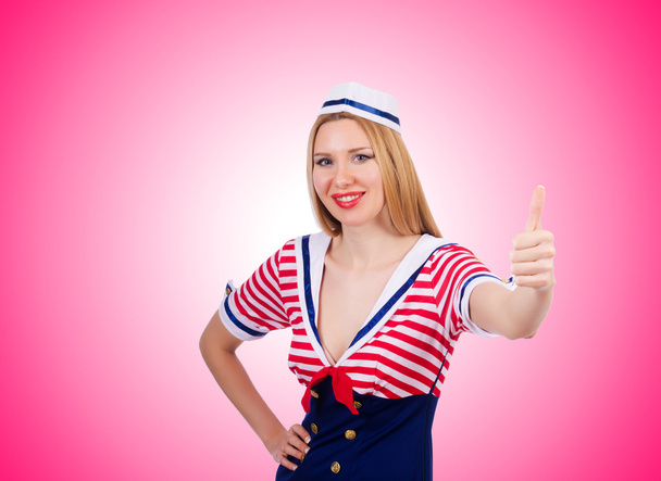 Woman in sailor costume  - marine concept - Photo, Image