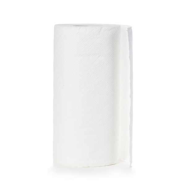 Rollo de toalla de papel, aislado sobre fondo blanco
 - Foto, Imagen
