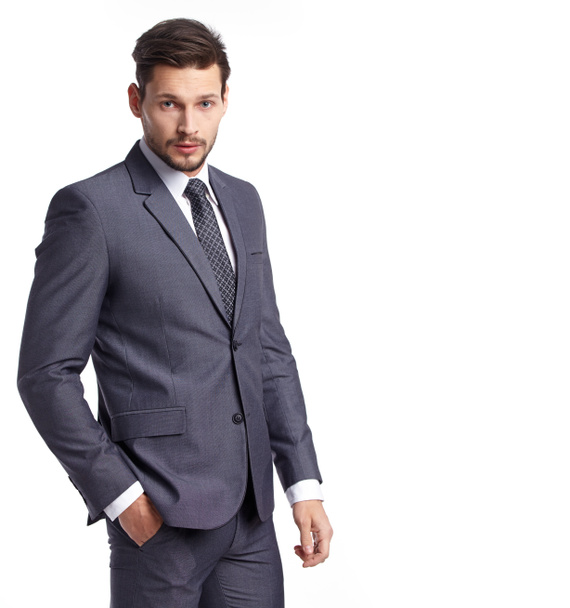 handsome businessman in suit - Fotoğraf, Görsel
