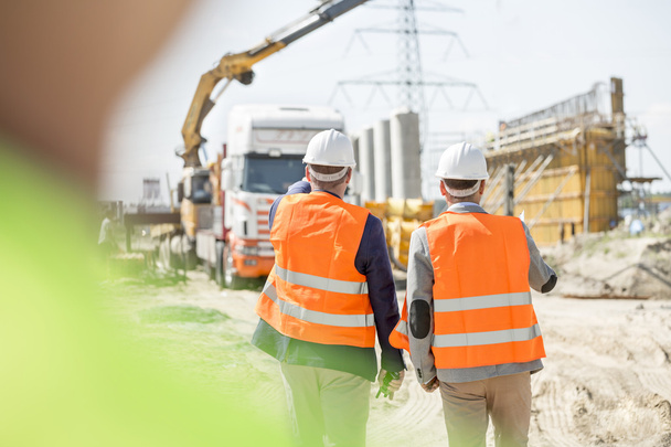 supervisors walking at construction site - Fotografie, Obrázek