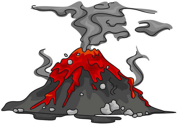 Erupção vulcânica
 - Foto, Imagem