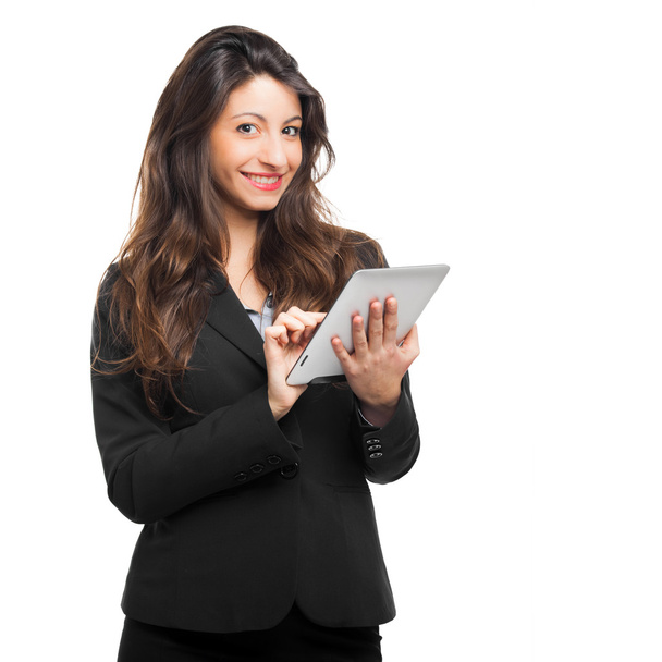woman using a digital tablet - Foto, Imagem