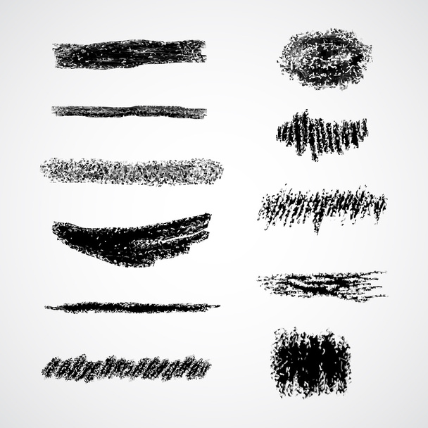 vector chalk lines or brushes. Vector design elements. - Vector, Image