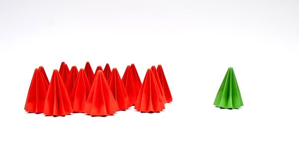 Origami units, verschil concept - Foto, afbeelding