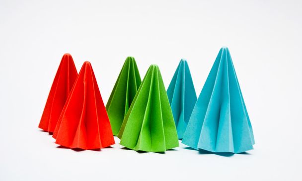 unidades de origami, concepto de diferencia
 - Foto, Imagen