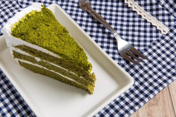 Green Tea Cake - Φωτογραφία, εικόνα