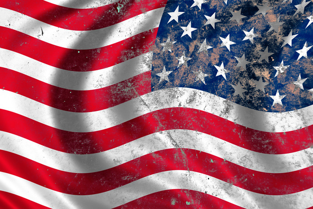 grunge Flaga USA - Zdjęcie, obraz