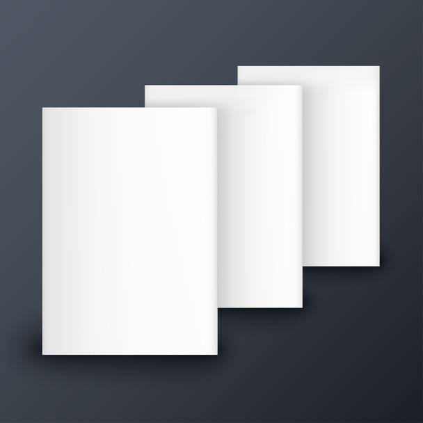 Realistic white paper - Vektor, Bild