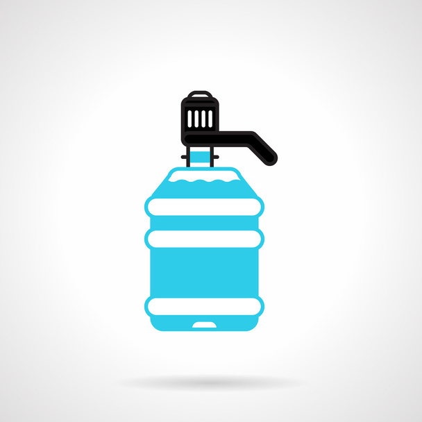 Water cooler bottle flat vector icon - Vector, imagen