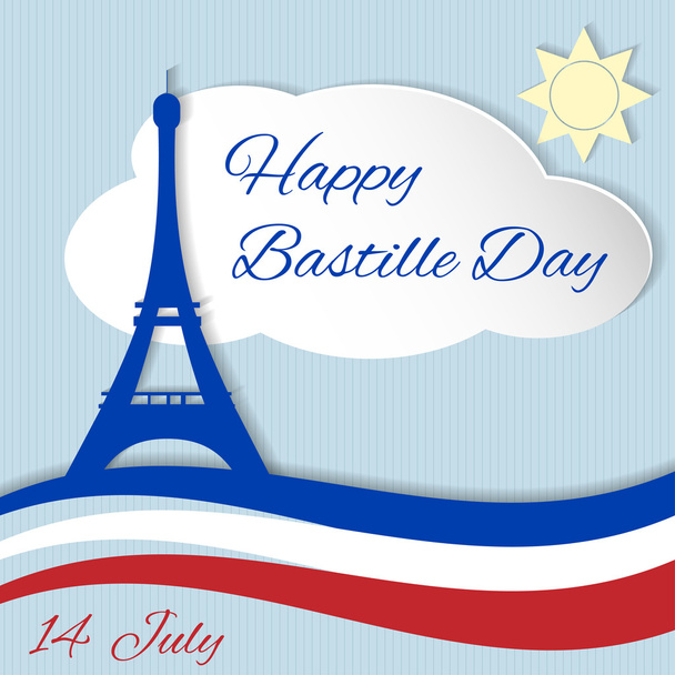 14 Temmuz Bastille Günü  - Vektör, Görsel