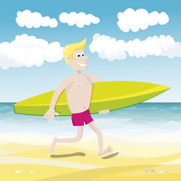 Surfeur d'été
 - Vecteur, image