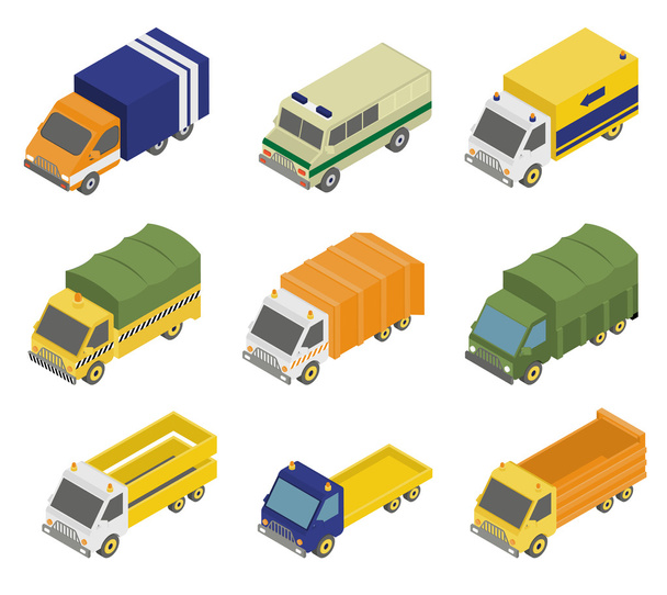 urban and city cars and vehicles - Vector, imagen