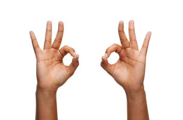 woman hands showing ok sign - Fotografie, Obrázek