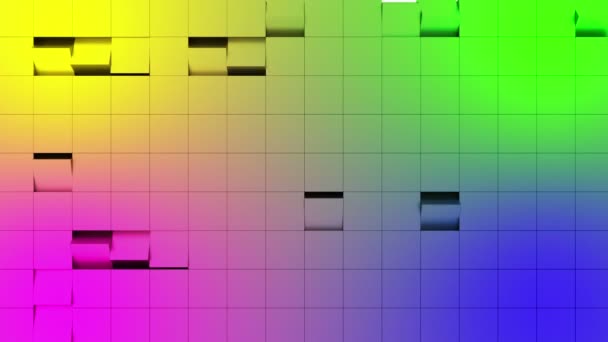 Mur abstrait avec cubes rotatifs
 - Séquence, vidéo