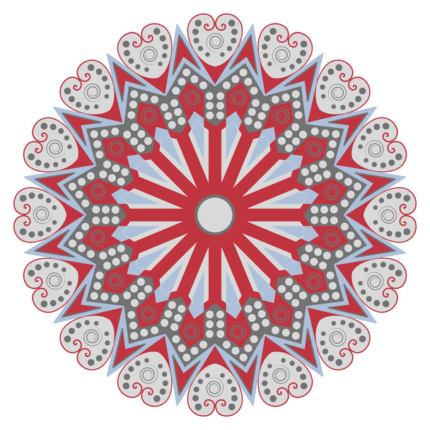 Round ethnic pattern - Vettoriali, immagini