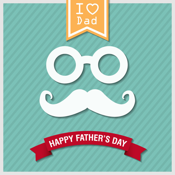 happy fathers day vintage retro style background, vector eps10 - Vektor, kép