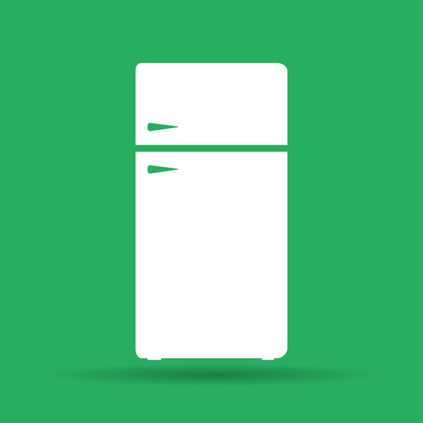 Icône du réfrigérateur sur le bouton brillant. Eps-10
 - Vecteur, image