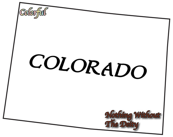 Девиз и слоган штата Колорадо
 - Вектор,изображение