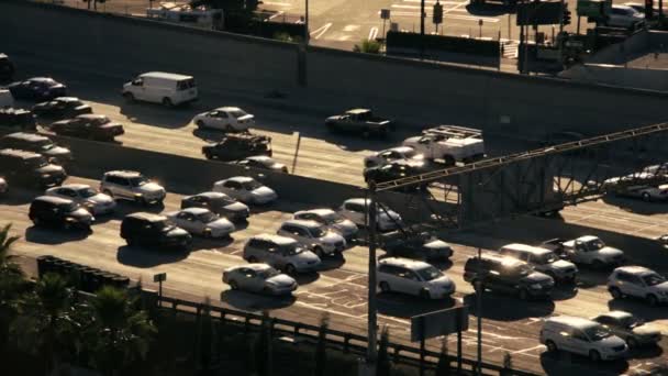 Hora de ponta tráfego pendulares congestionamento de veículos
 - Filmagem, Vídeo