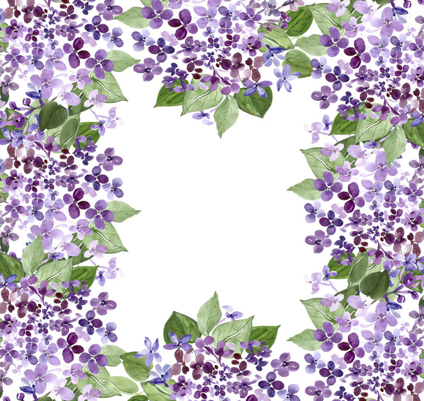Tavasszal virágzó lila ág - Fotó, kép