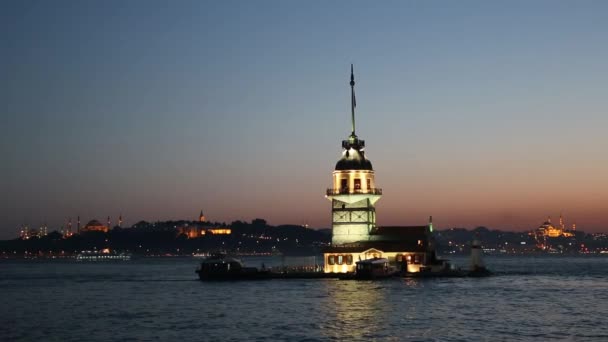 Maiden torni kultaisina aikoina Istanbulissa, Turkissa
 - Materiaali, video