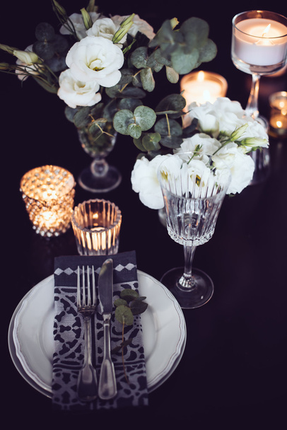Table decoration for dinner - Photo, Image