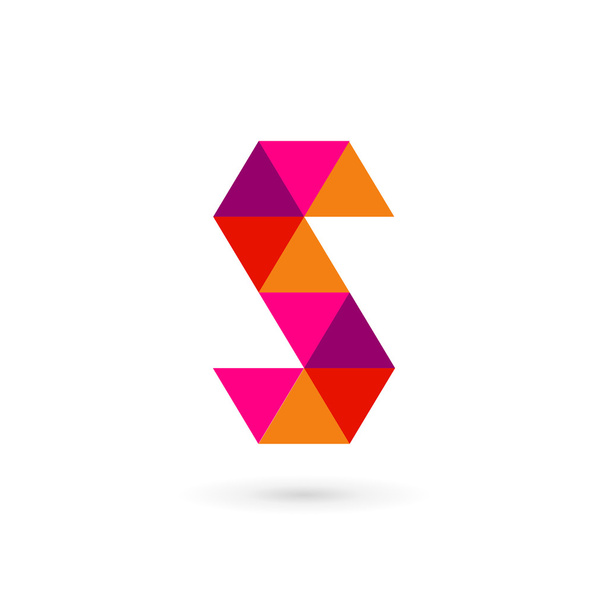 Letter S mosaic logo icon design template elements - Vector, Imagen
