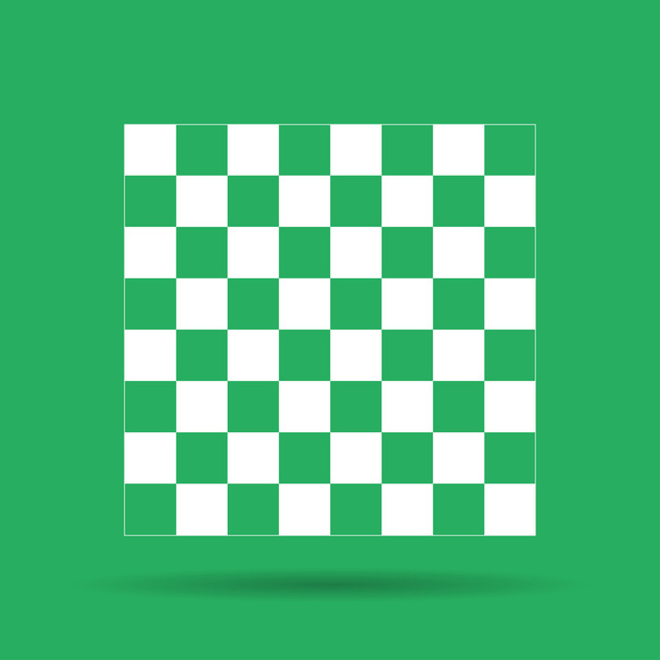 wooden chess board. flat view from top - Vector, Image