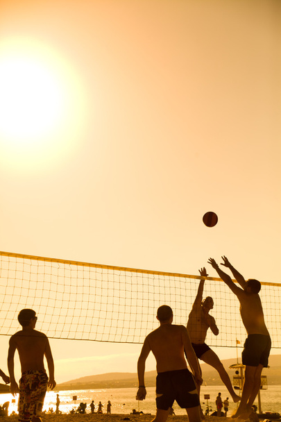 volleyball on beach - 写真・画像