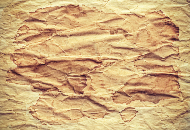 Παλαιόν Ιστορικόν τσαλακωμένο χαρτί λεκιασμένο ή υφή. - Φωτογραφία, εικόνα