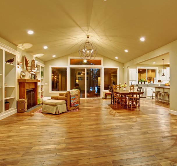 Cozy family room, dinning room, and ktchen. - Photo, Image