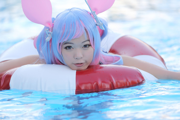 Asijská dívka cosplay s plavky - Fotografie, Obrázek