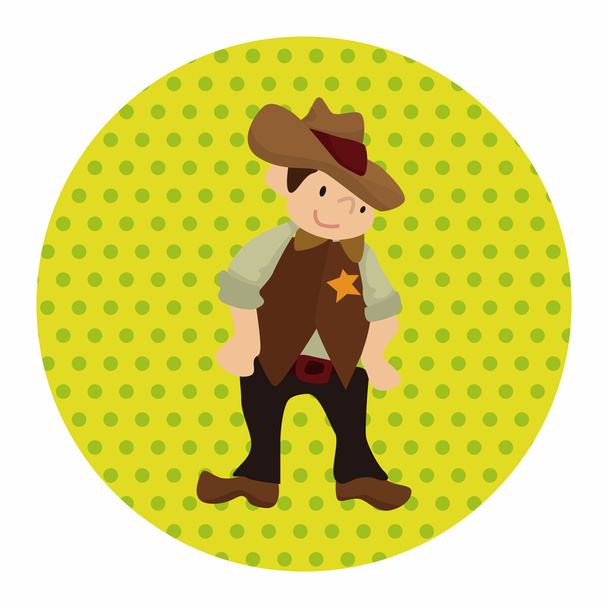 cowboy theme elements vector,eps - Vector, afbeelding