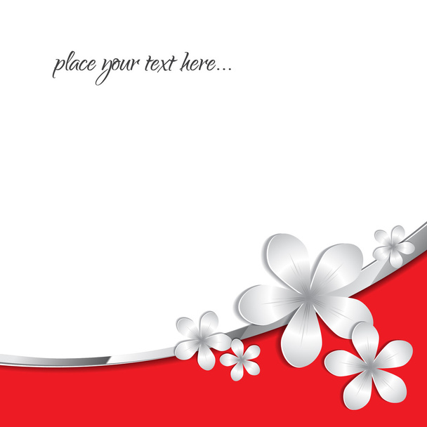 Stock Vector Astratto Carta 3d sfondo floreale con spazio di testo
 - Vettoriali, immagini