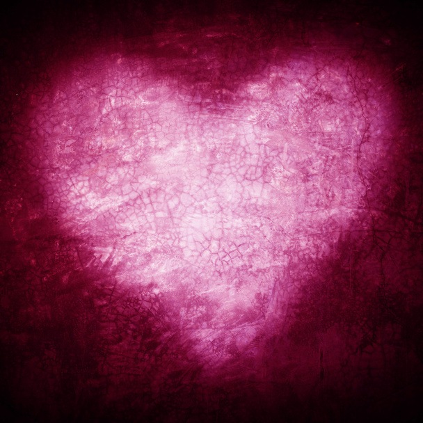 Moldura grunge, cor rosa forma de coração, Dia dos Namorados
 - Foto, Imagem