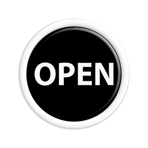 オープン ボタン - ベクター画像