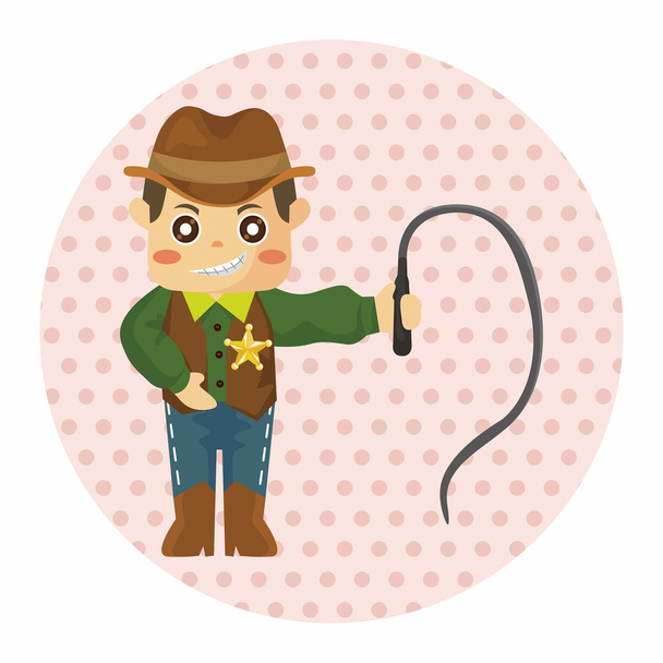 cowboy theme elements - Vector, afbeelding