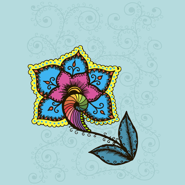 creative floral card - Vector, Imagen