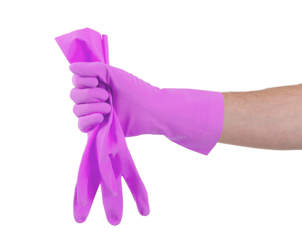 Gumové rukavice, samostatný - Fotografie, Obrázek