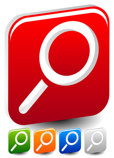 Magnifying glass icons. - Vecteur, image
