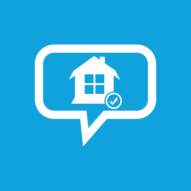 Selected house message icon - Вектор, зображення